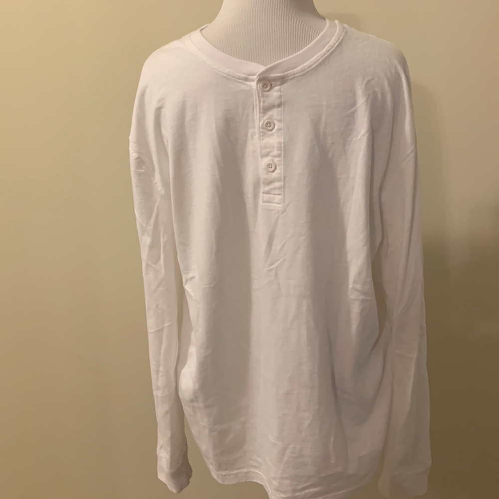 Men’s long sleeve polo white
